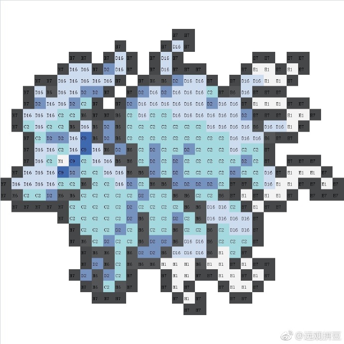 宝可梦拼豆图纸 阿罗拉形态（色号Mard）