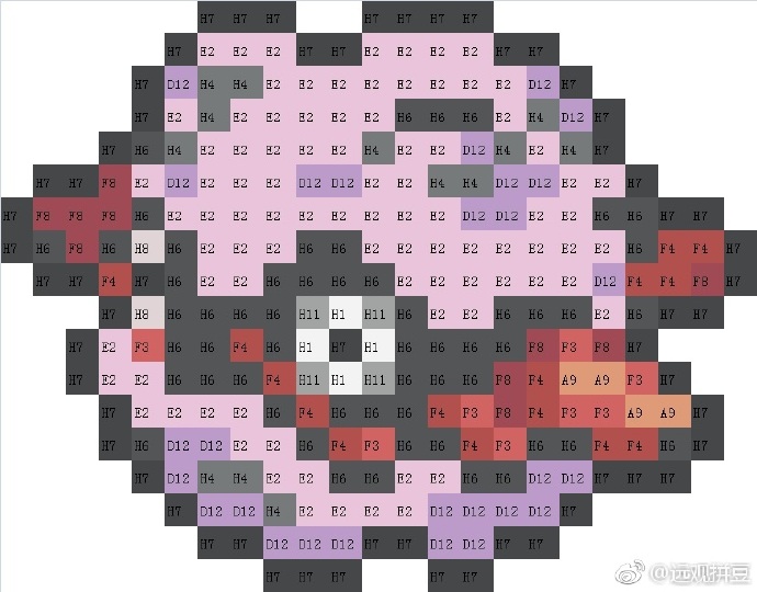 宝可梦拼豆图纸 第二代100只（色号Mard）