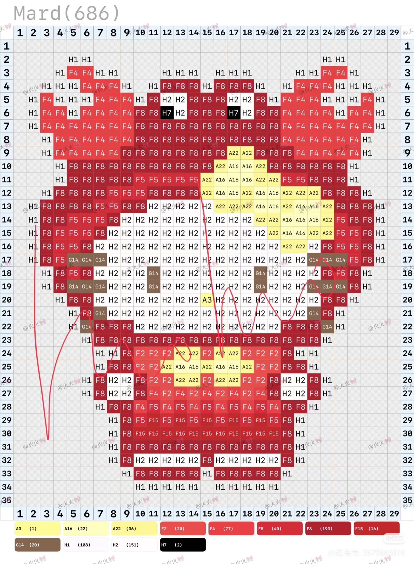 拼豆图纸 联名kitty