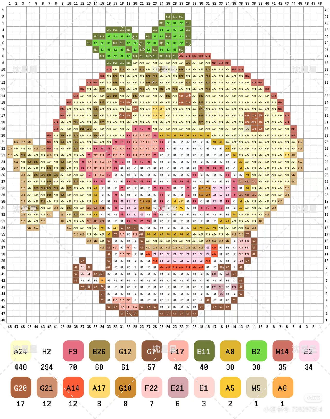 拼豆图纸 HelloKitty头套kitty_2