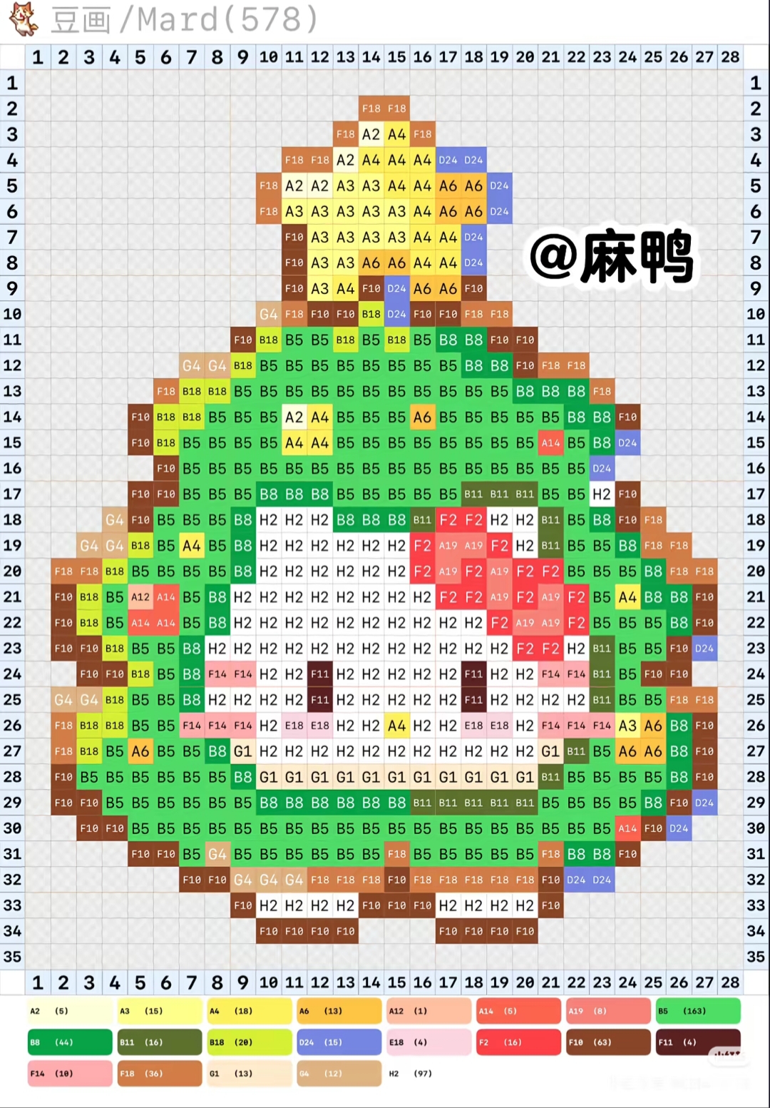 拼豆图纸 圣诞hello kitty