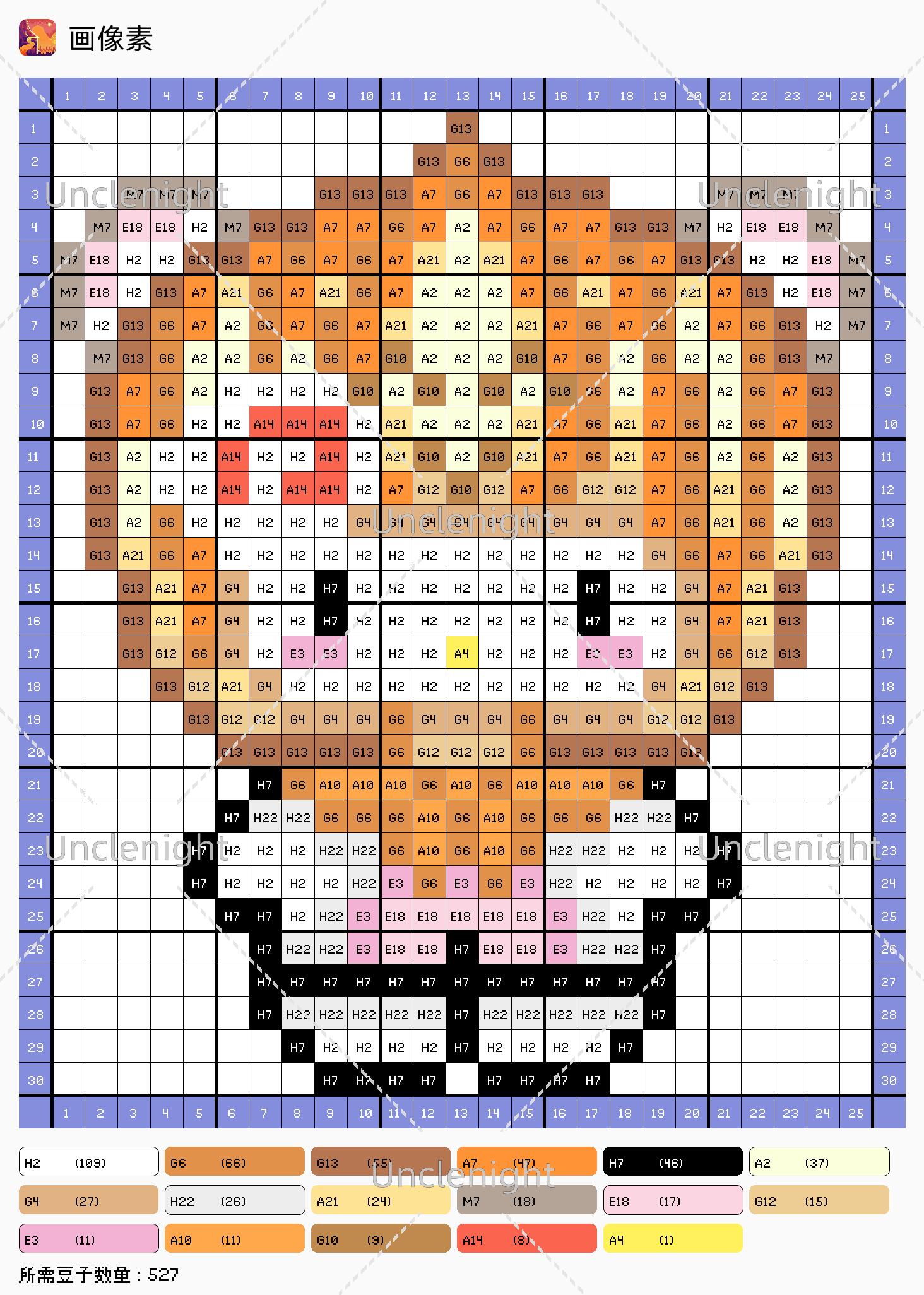 拼豆图纸 hello kitty 小鼻嘎系列