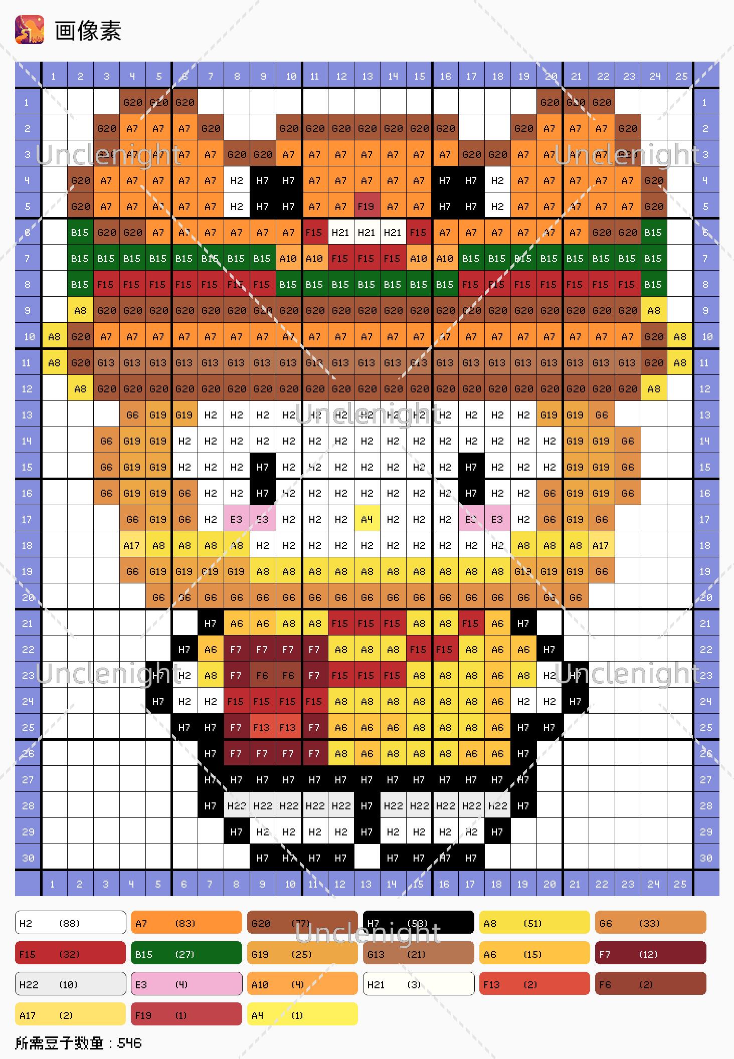 拼豆图纸 hello kitty 小鼻嘎系列