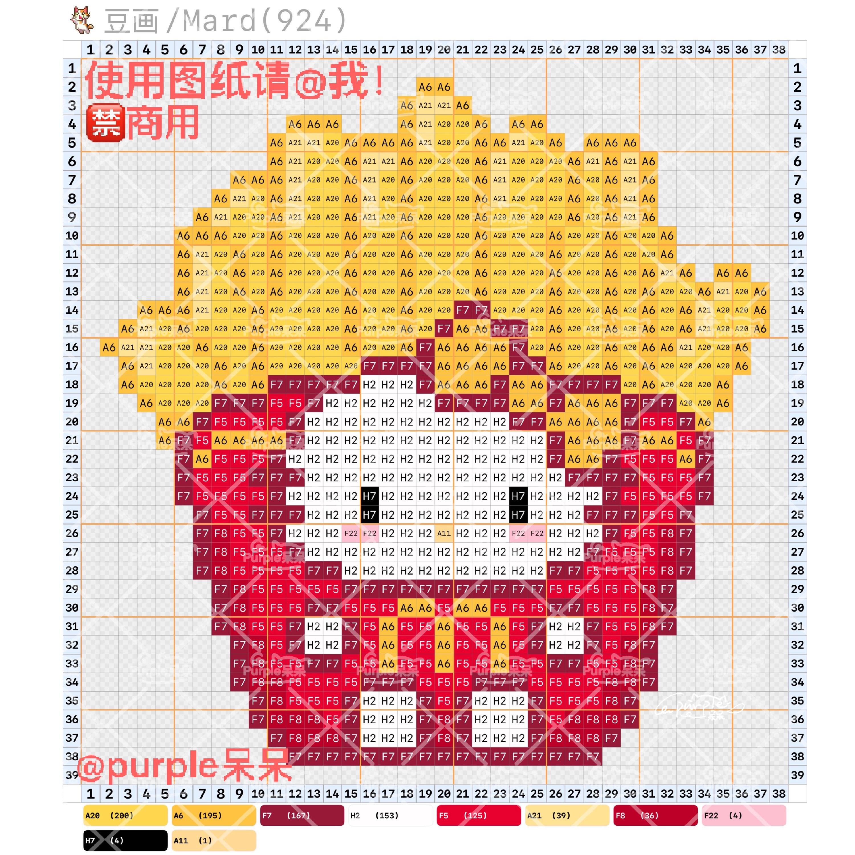 拼豆图纸 美食版kitty