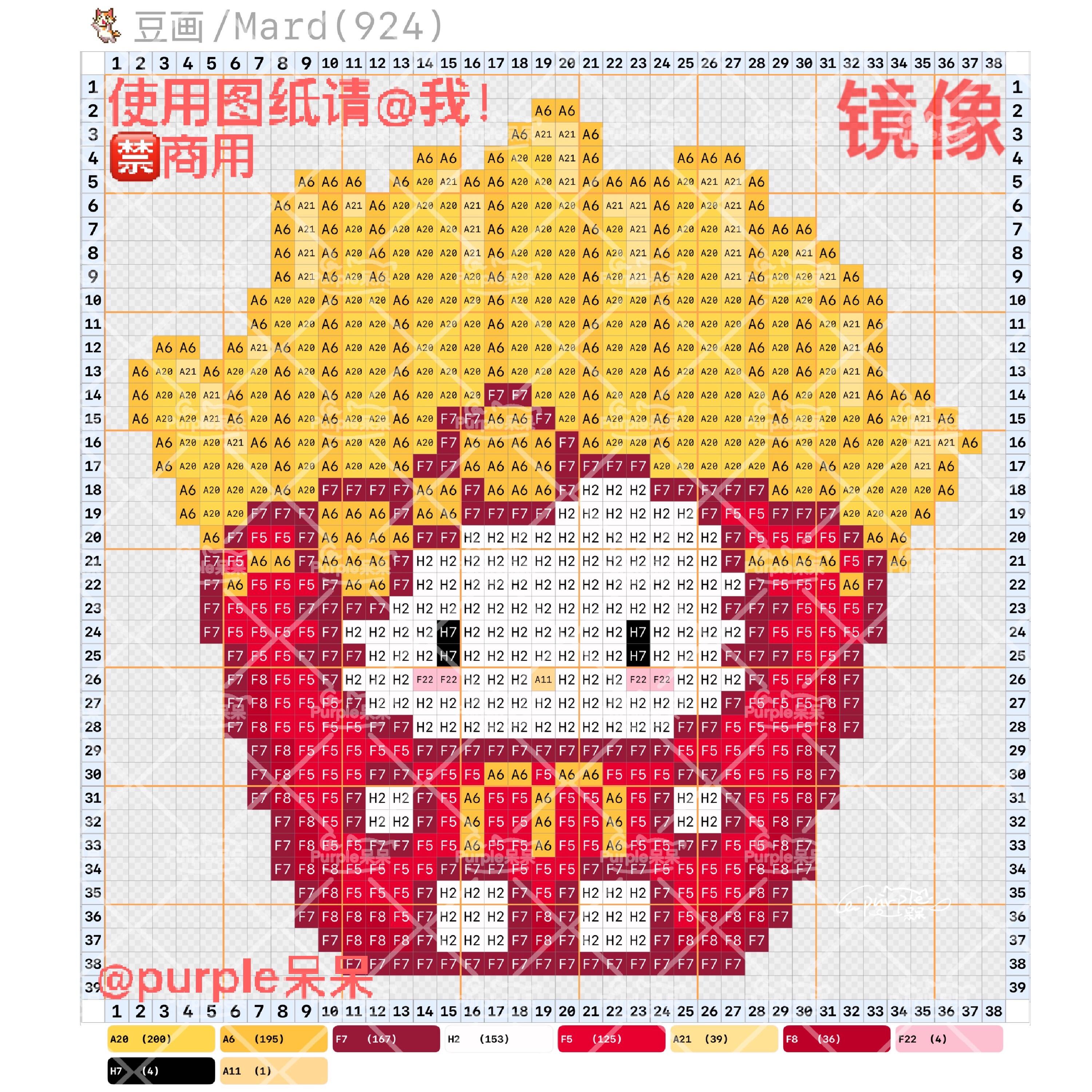 拼豆图纸 美食版kitty