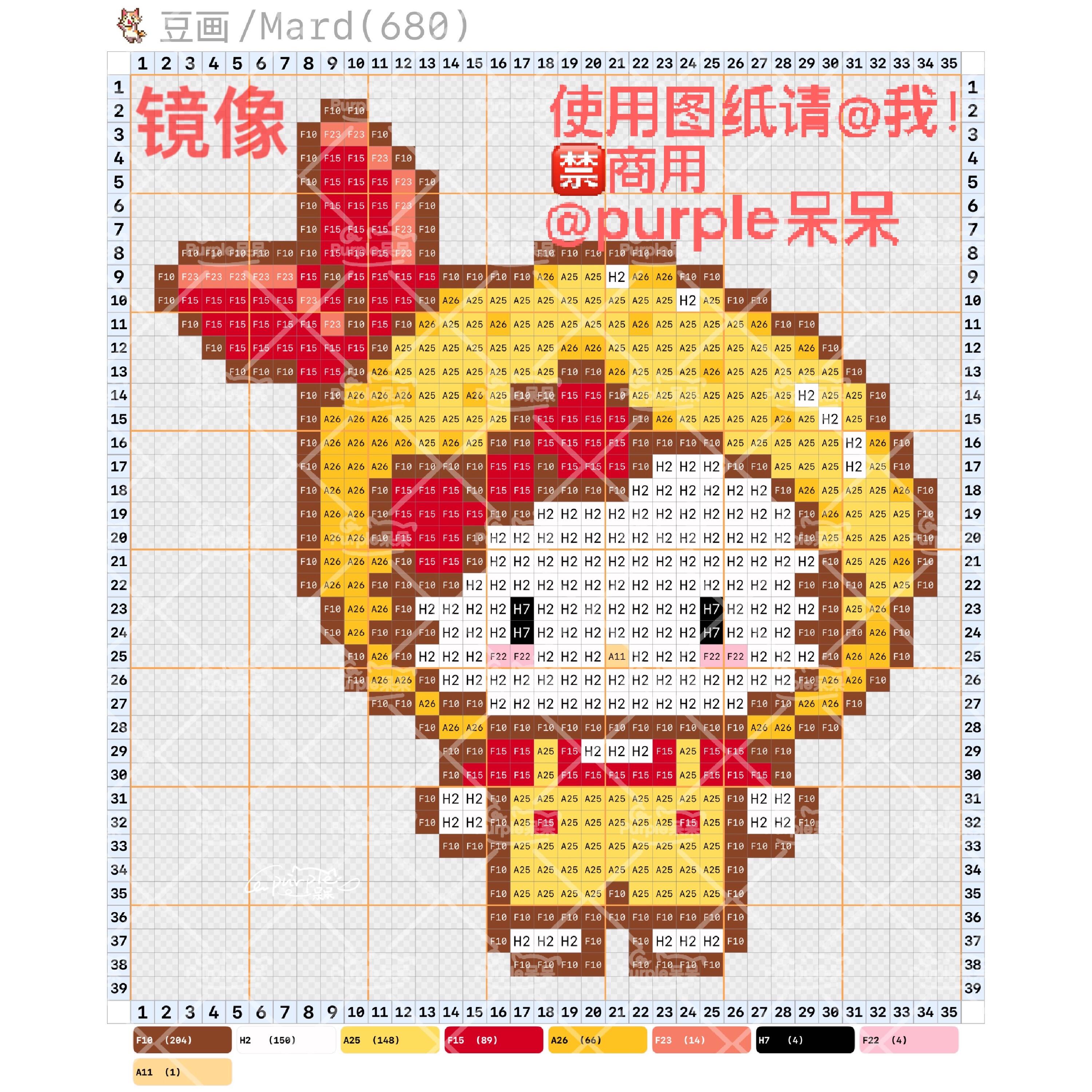 拼豆图纸 美食版kitty