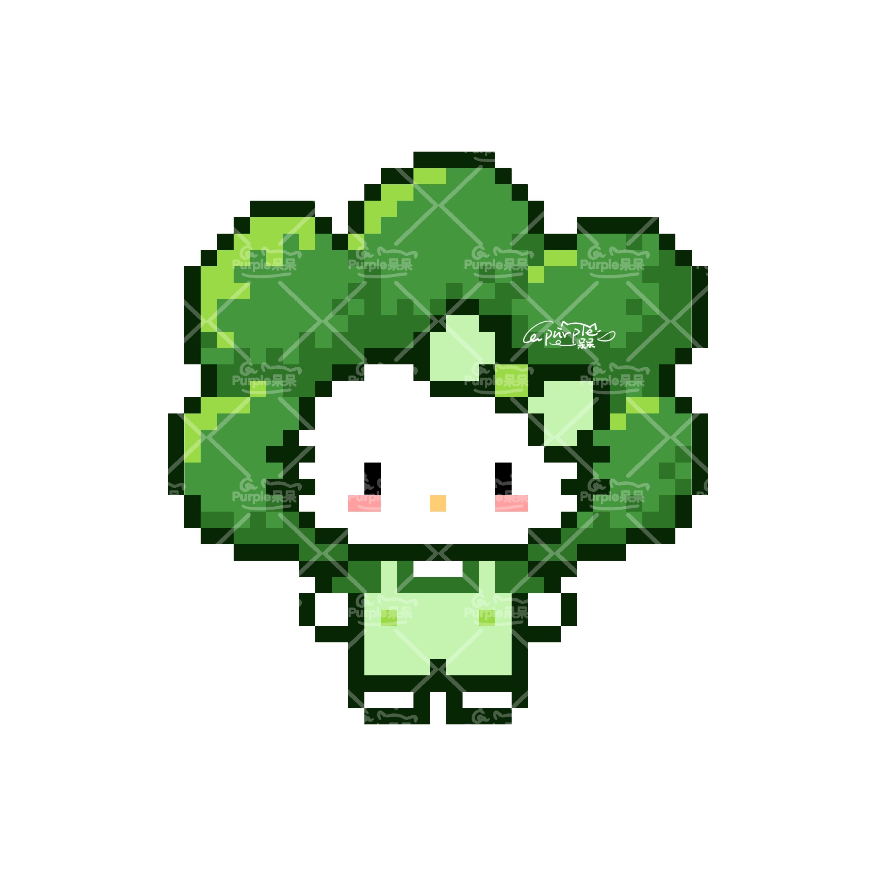 拼豆图纸 蔬菜kitty
