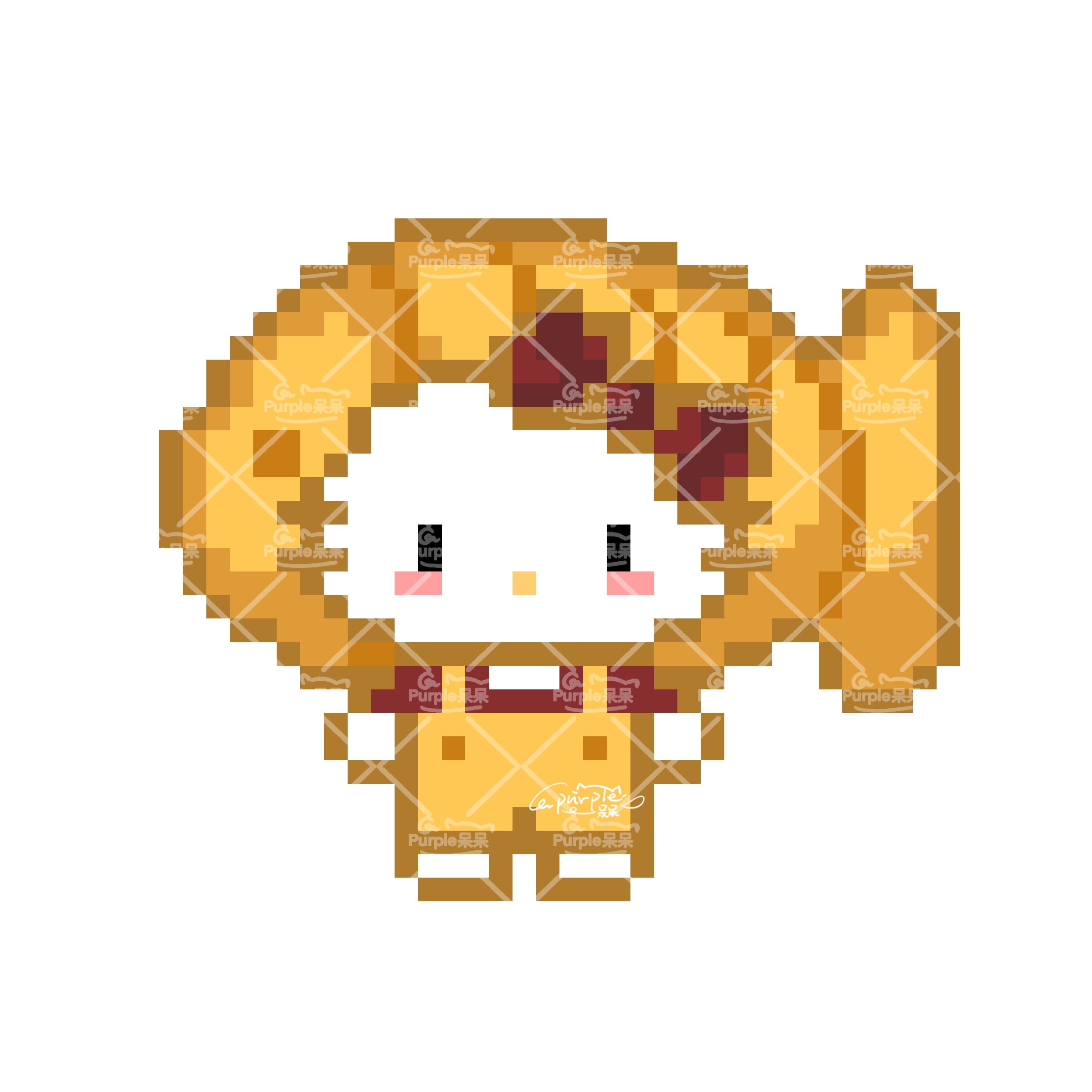 拼豆图纸 美食版kitty