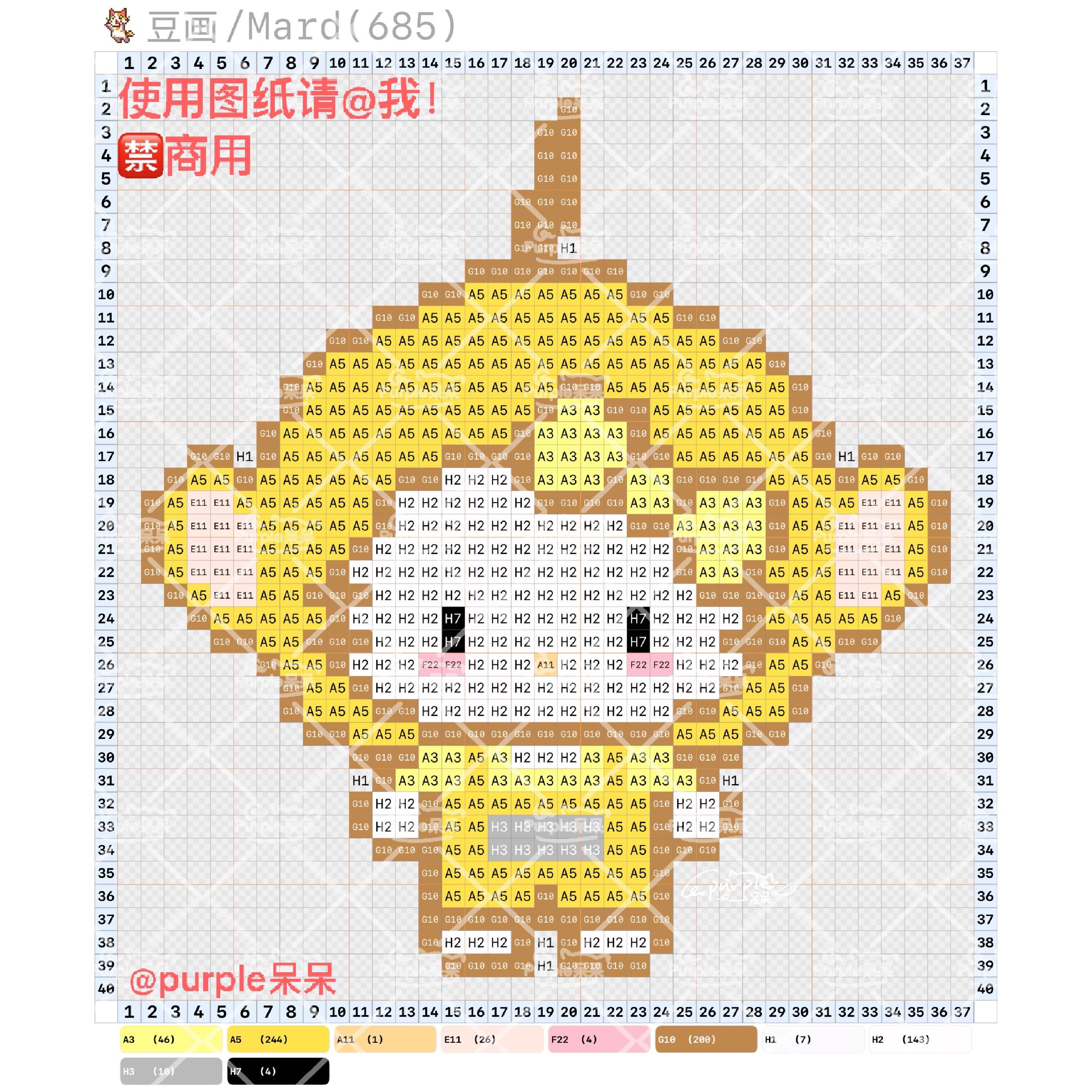 拼豆图纸 hello kitty天线宝宝