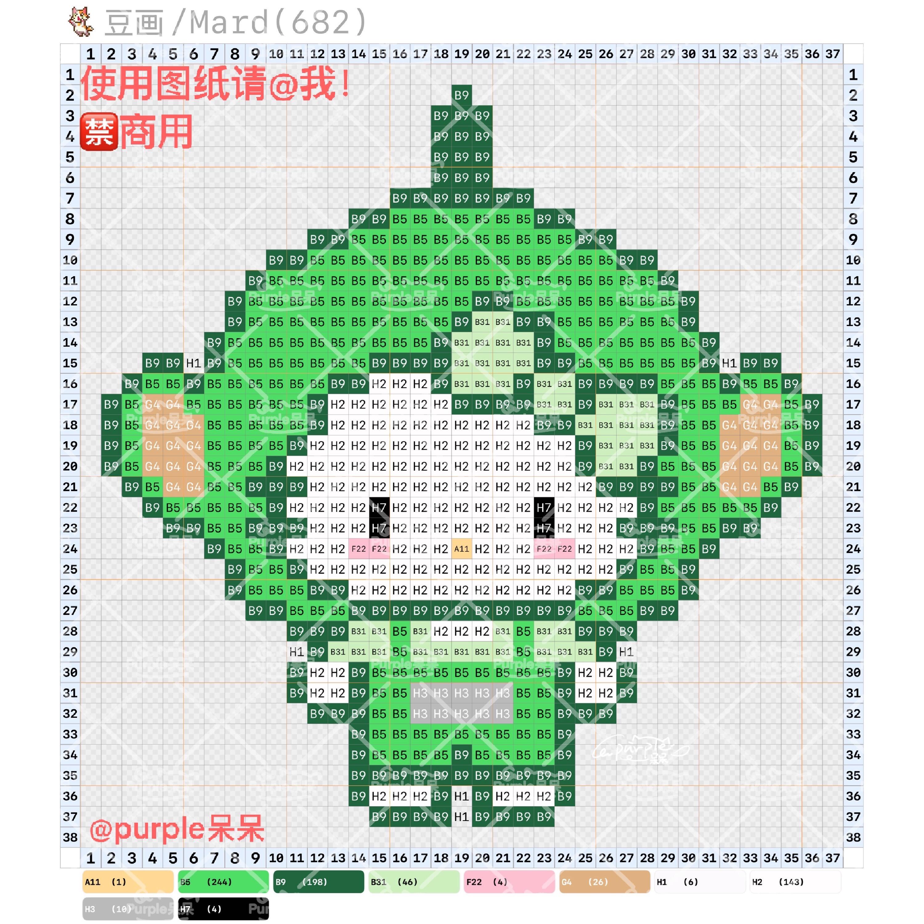 拼豆图纸 hello kitty天线宝宝
