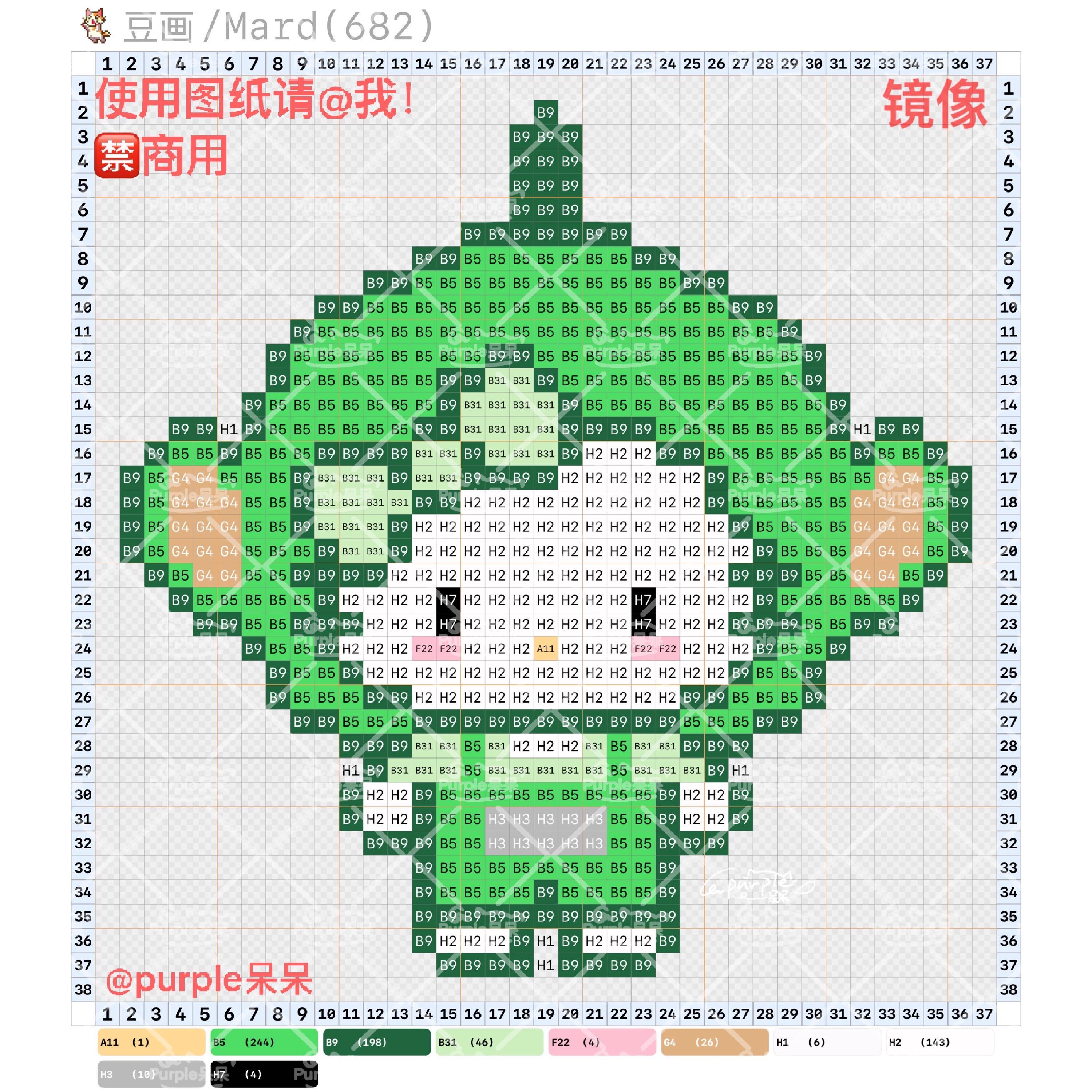 拼豆图纸 hello kitty天线宝宝