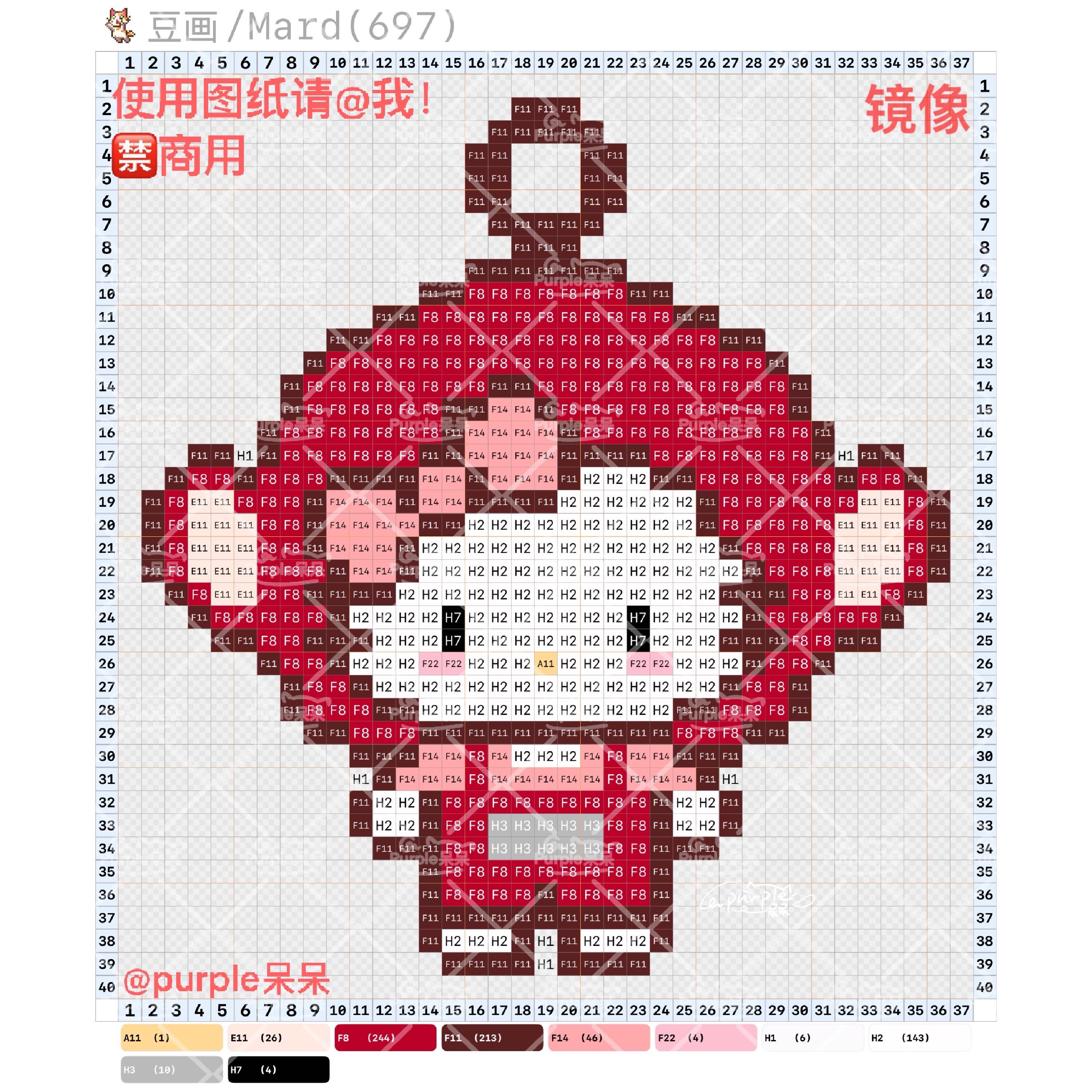 拼豆图纸 hello kitty天线宝宝