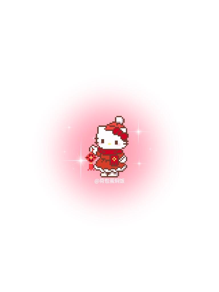 拼豆图纸 hello kitty新年版