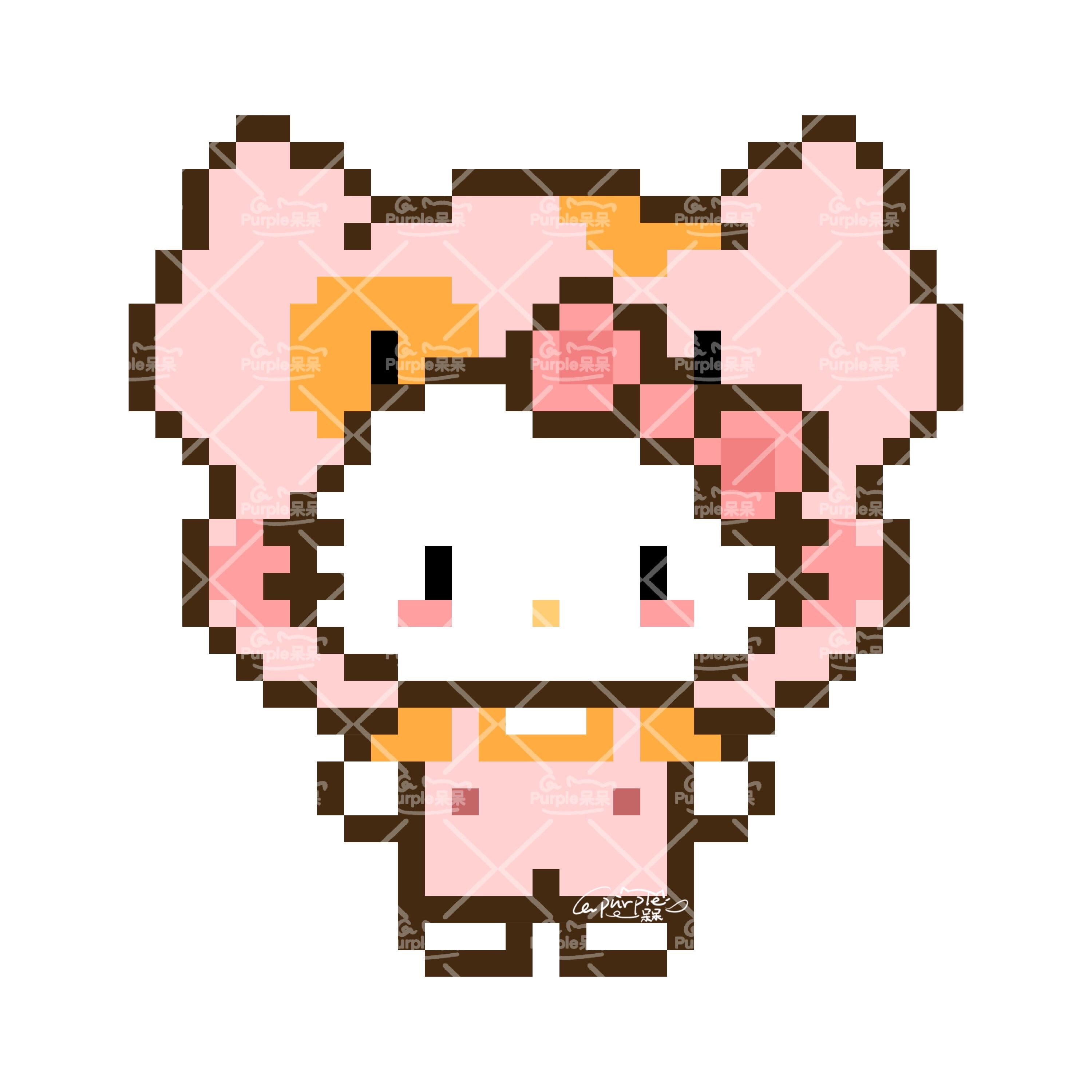 拼豆图纸 麦兜版kitty