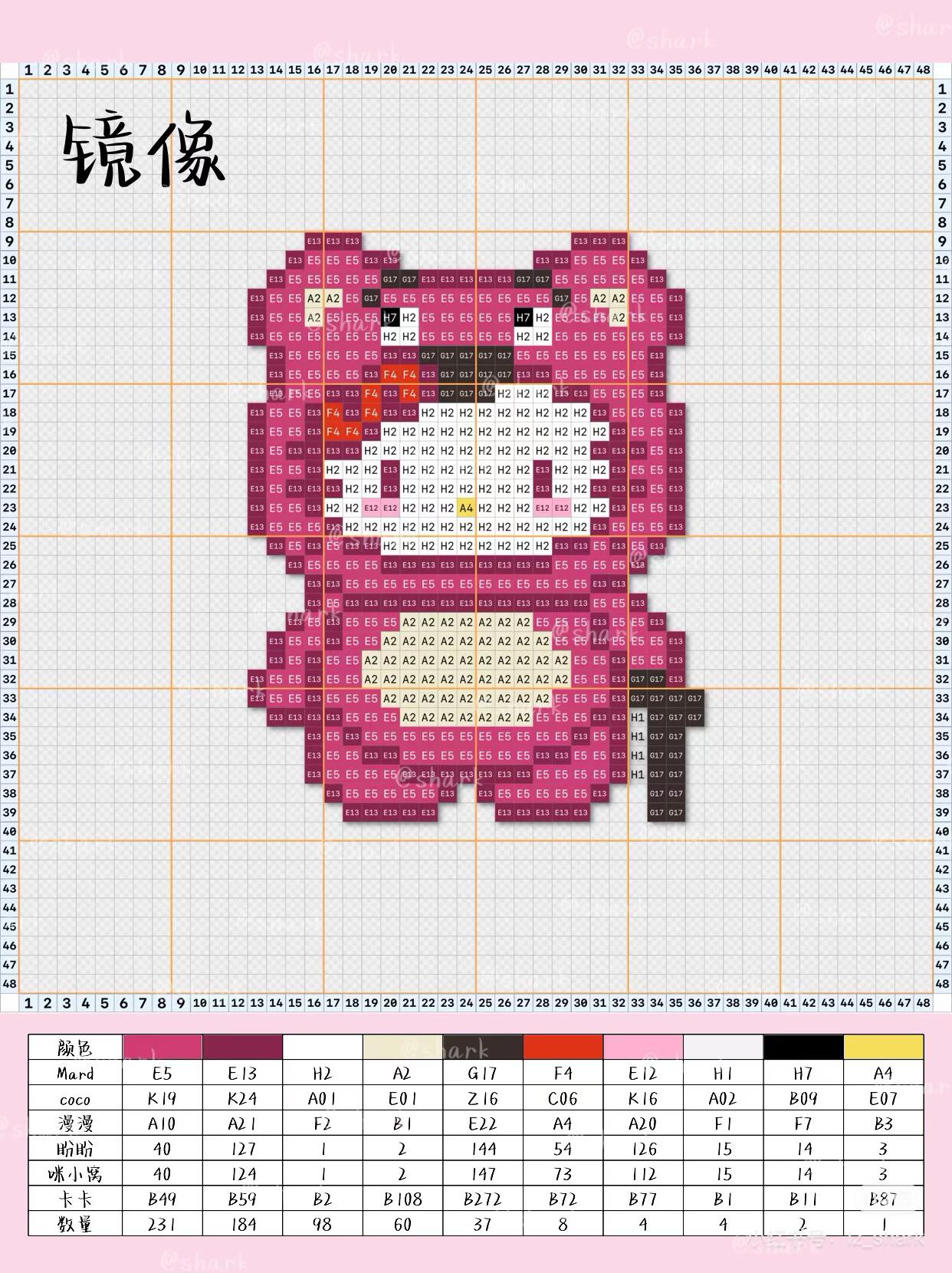 拼豆图纸 玩具总动员kitty
