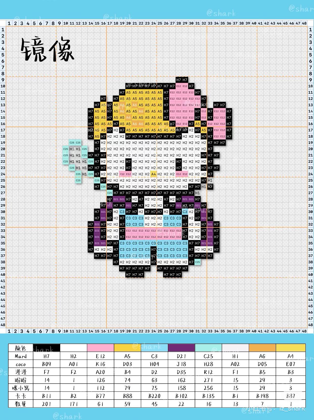 拼豆图纸 玩具总动员kitty