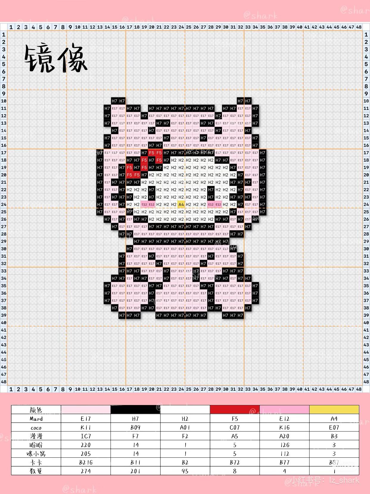 拼豆图纸 玩具总动员kitty