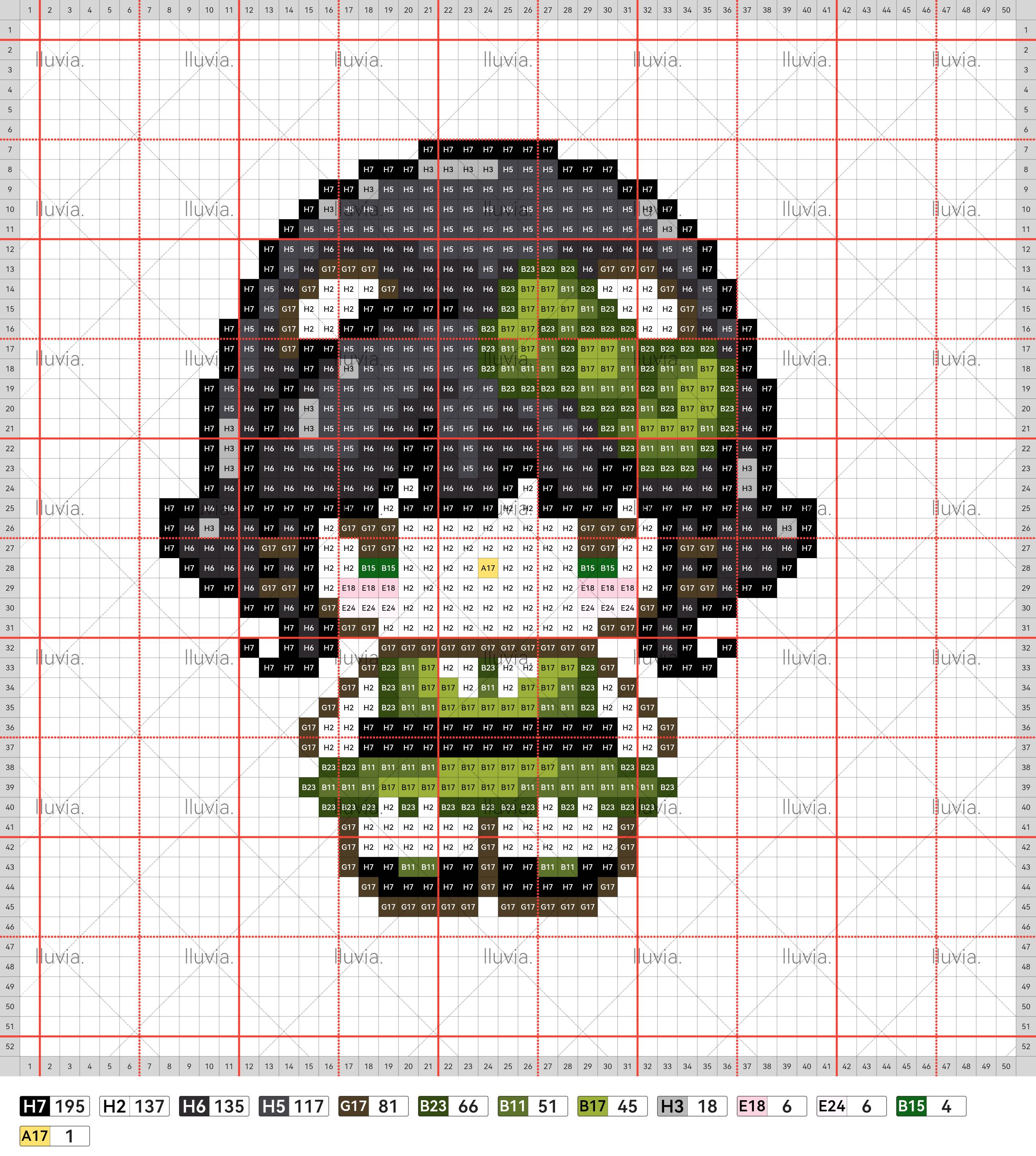 拼豆图纸 飞天小女警kitty
