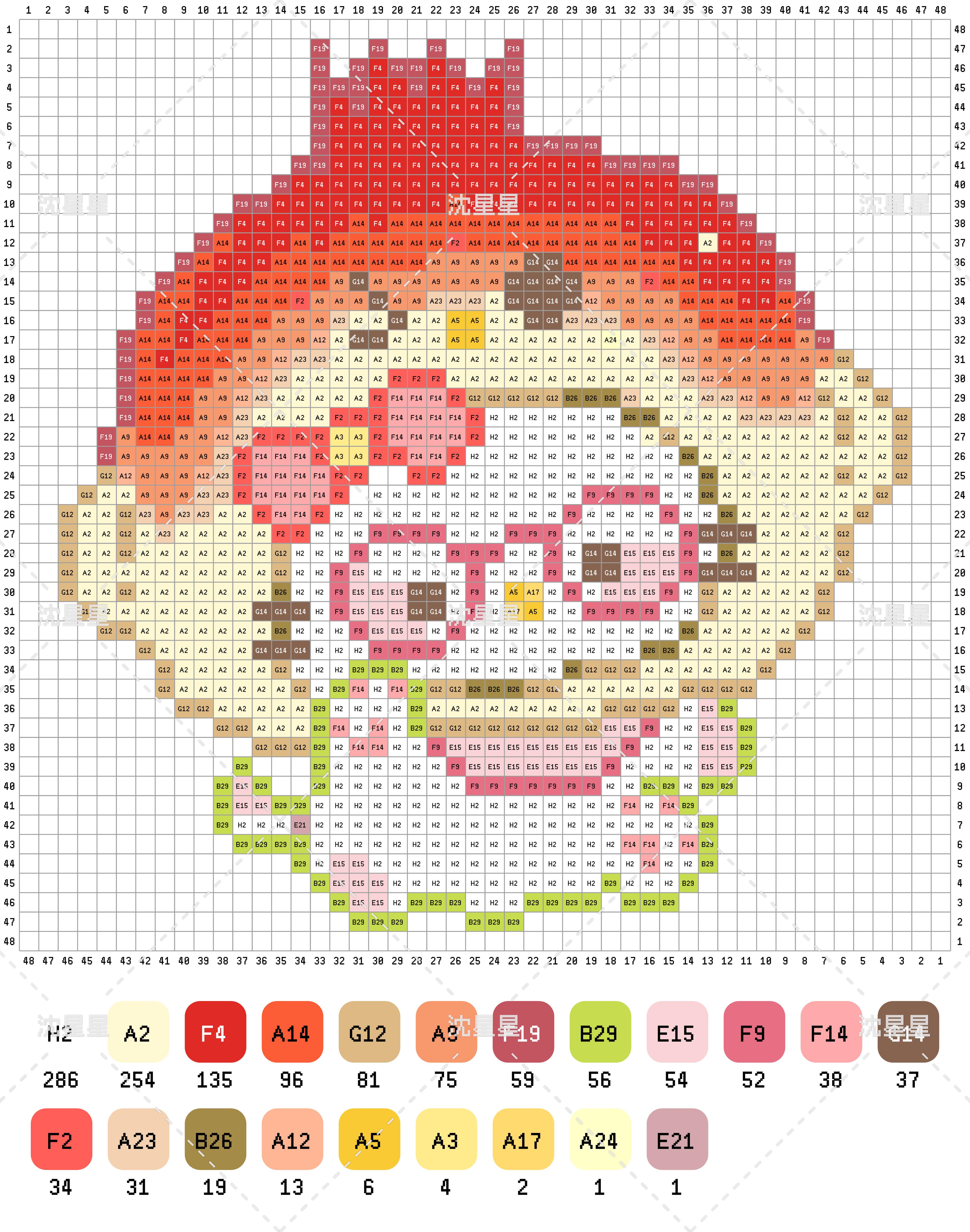 拼豆图纸 HelloKitty头套kitty_2