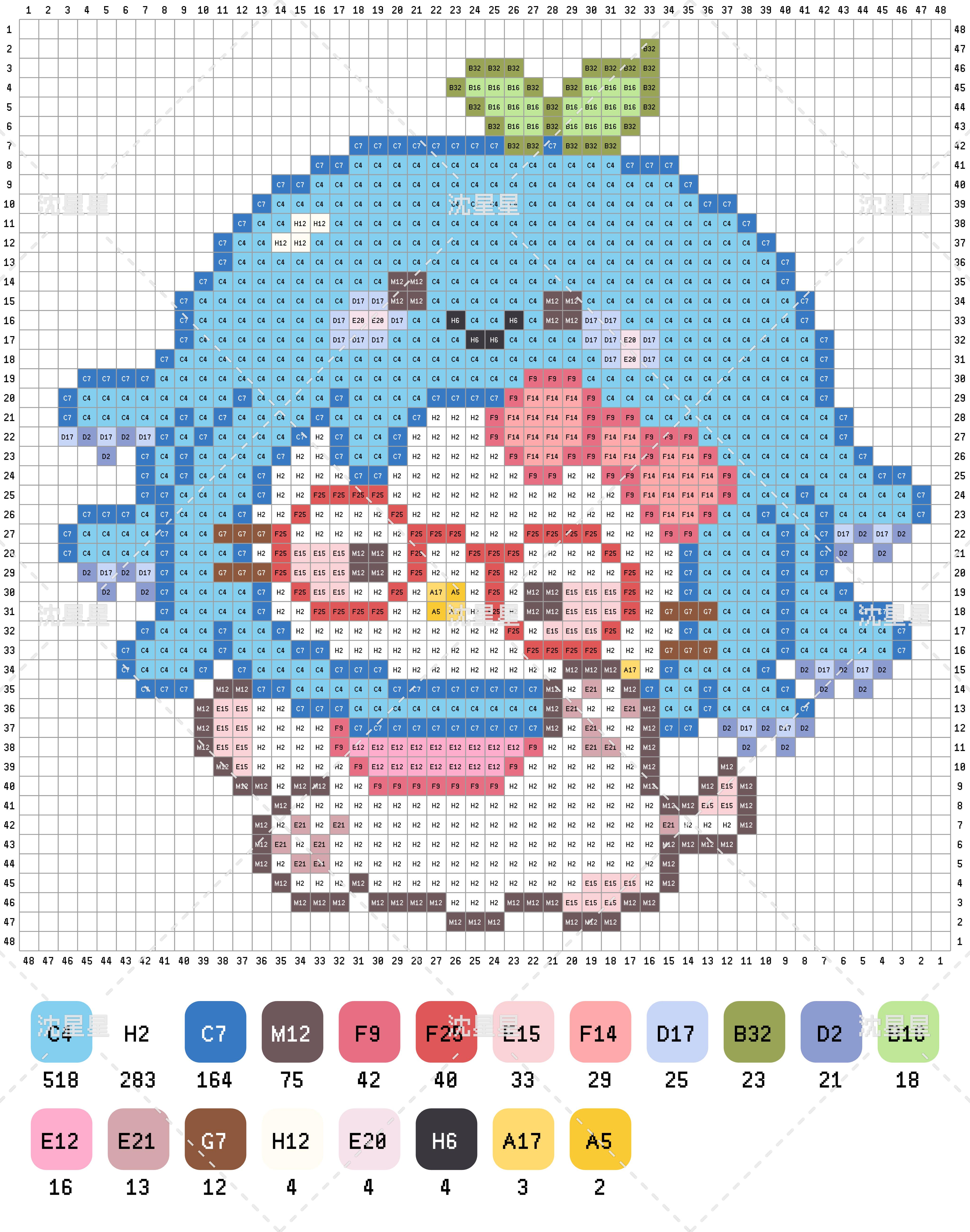 拼豆图纸 HelloKitty头套kitty_2