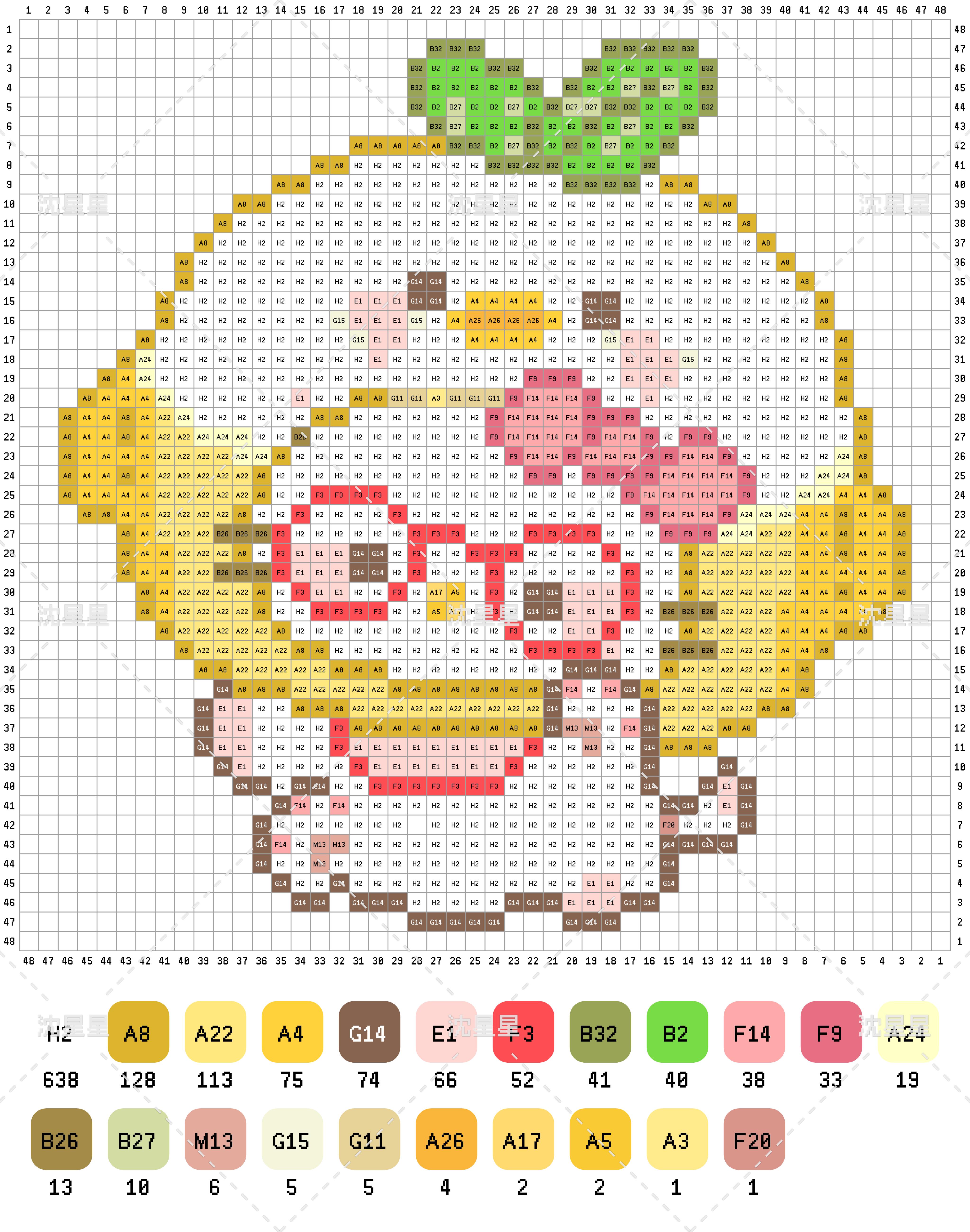 拼豆图纸 HelloKitty头套kitty_2