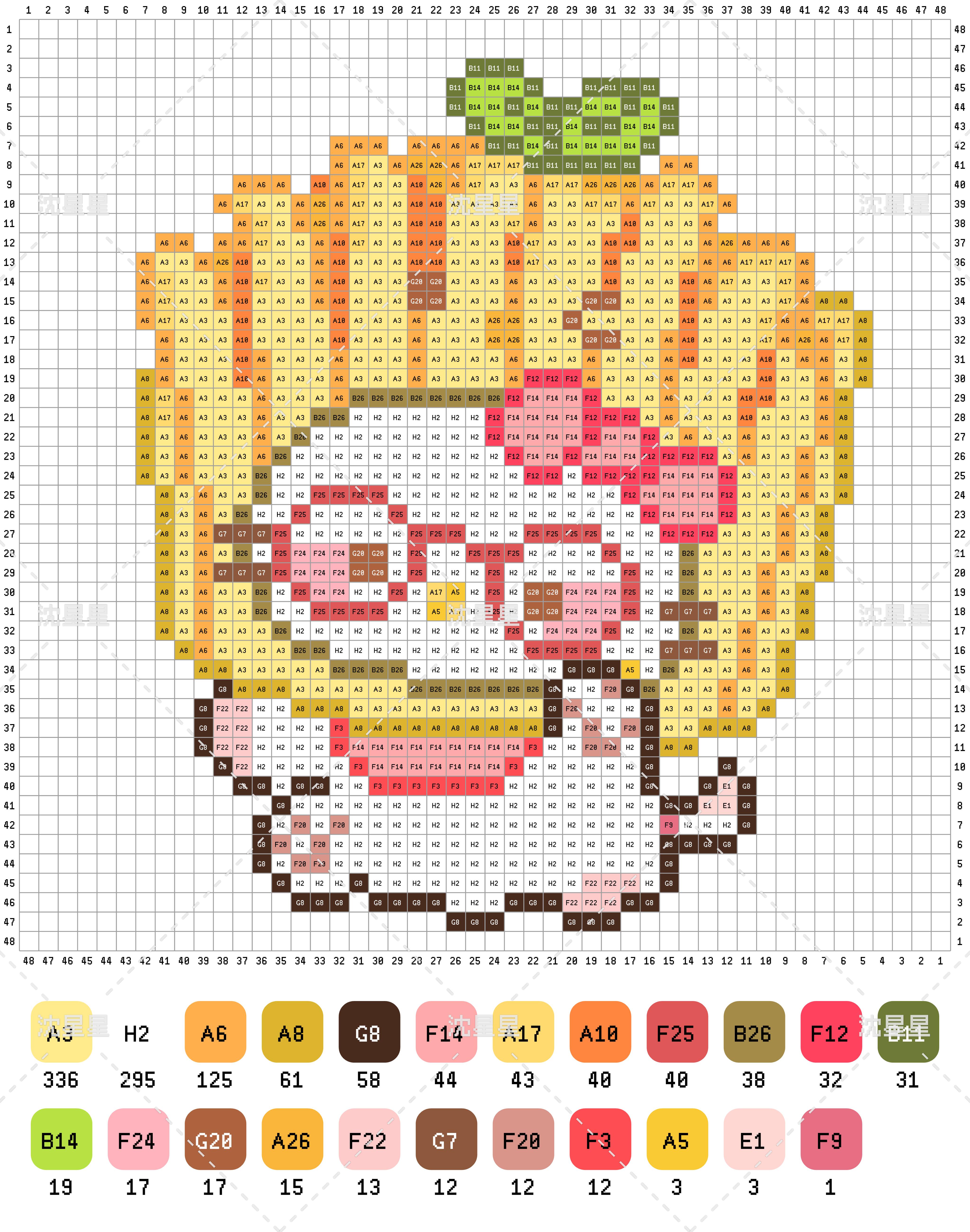 拼豆图纸 HelloKitty头套kitty_2