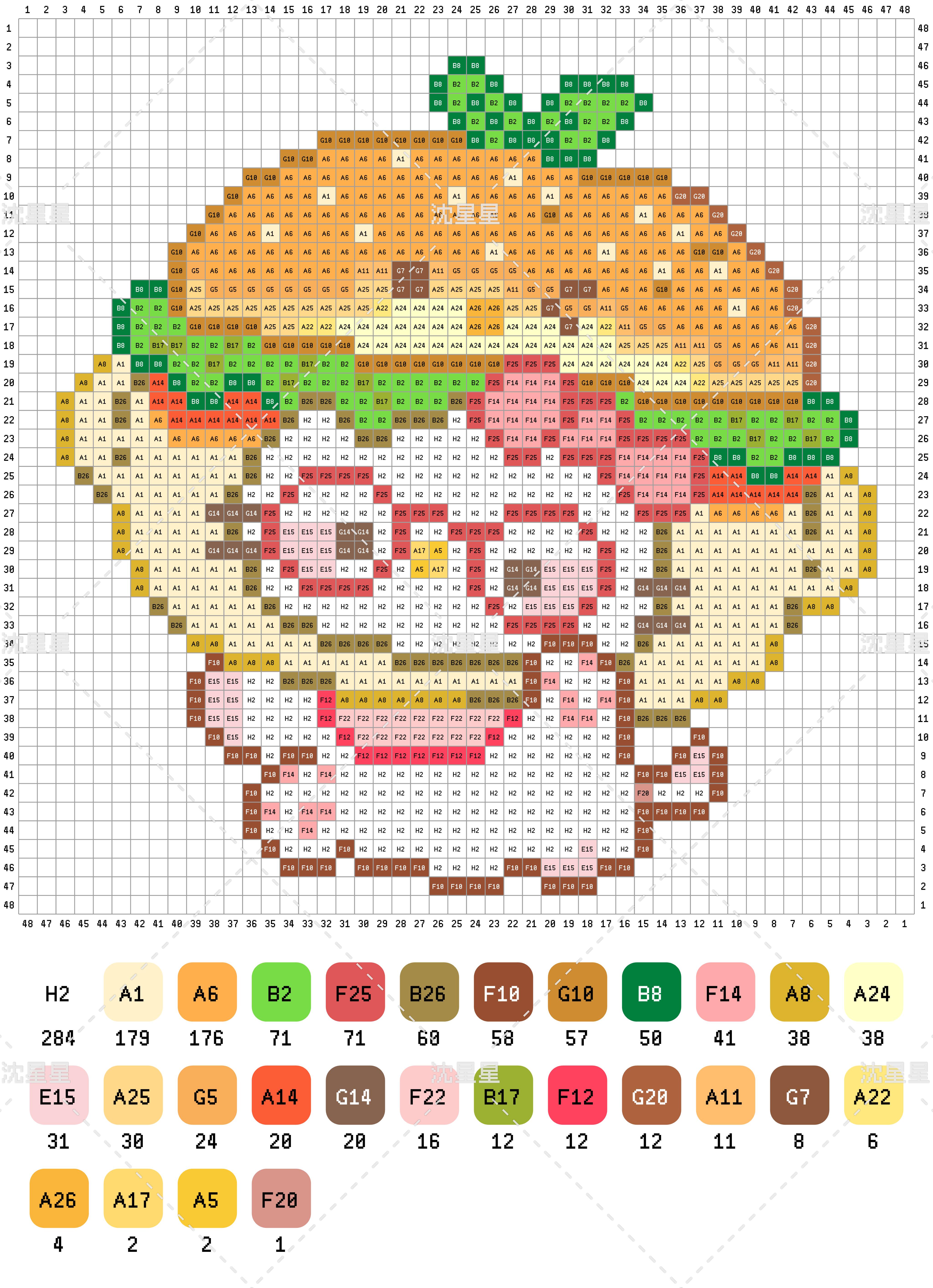 拼豆图纸 HelloKitty头套kitty_2