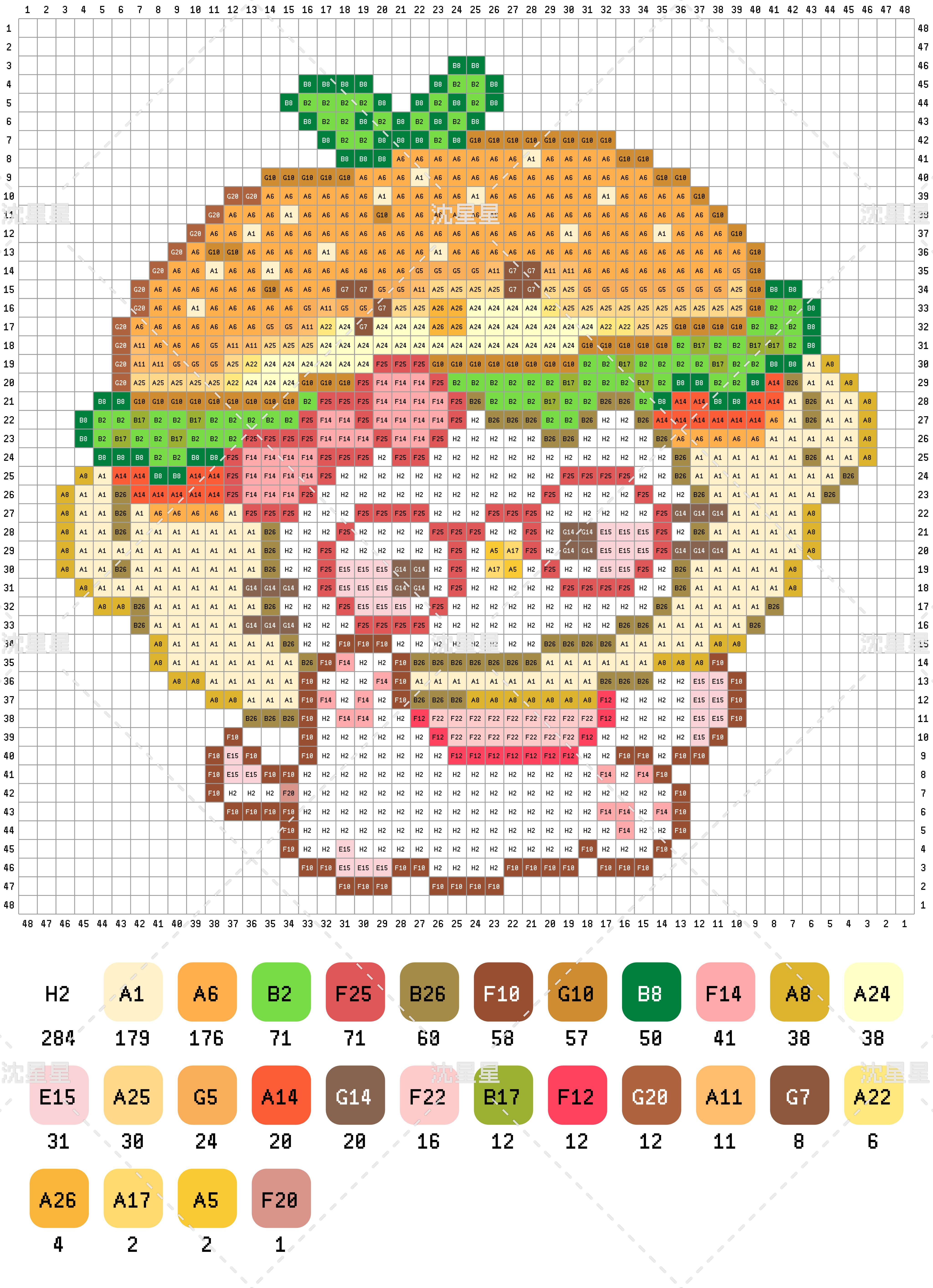 拼豆图纸 HelloKitty头套kitty_2