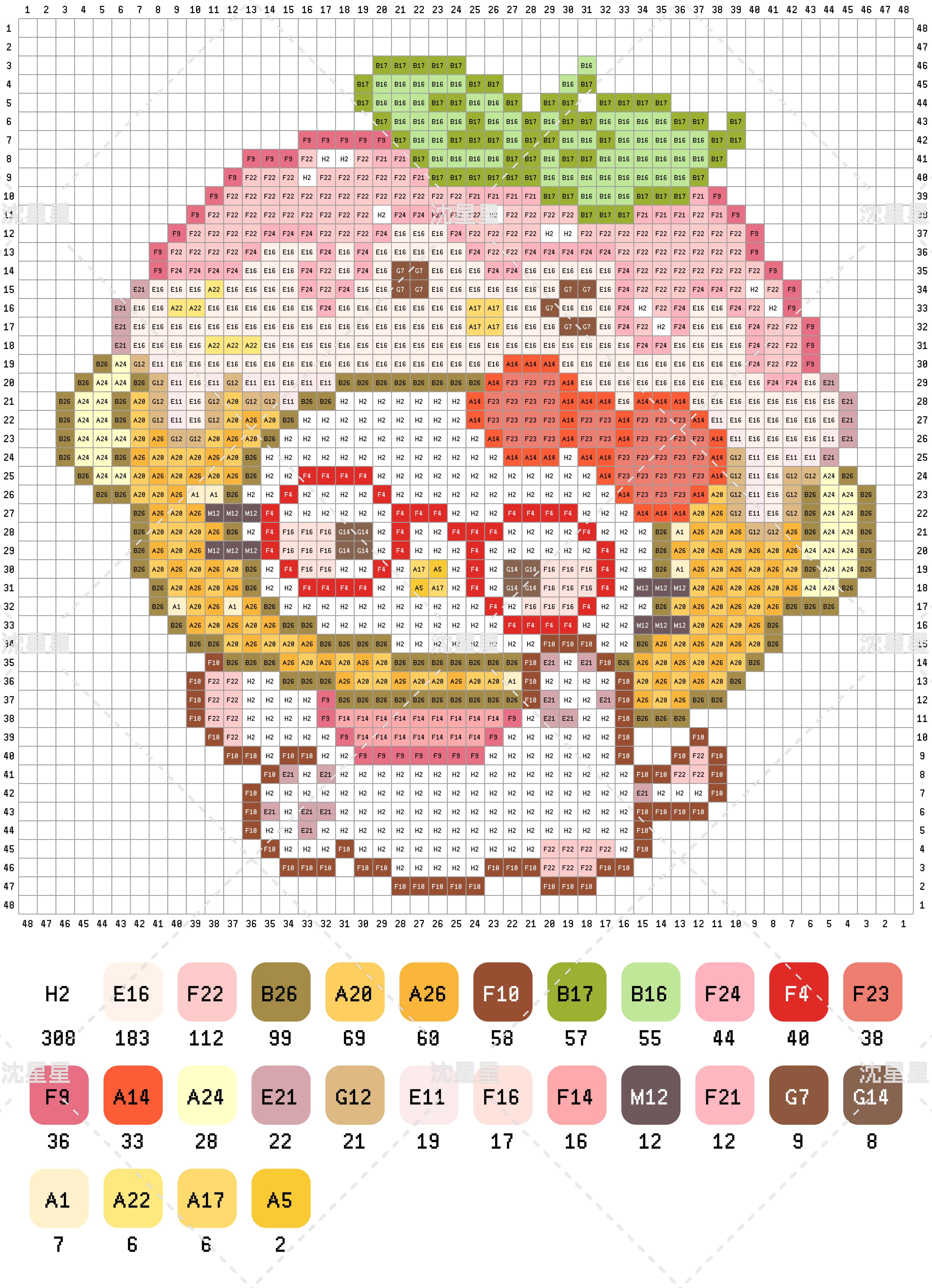 拼豆图纸 HelloKitty头套kitty_2
