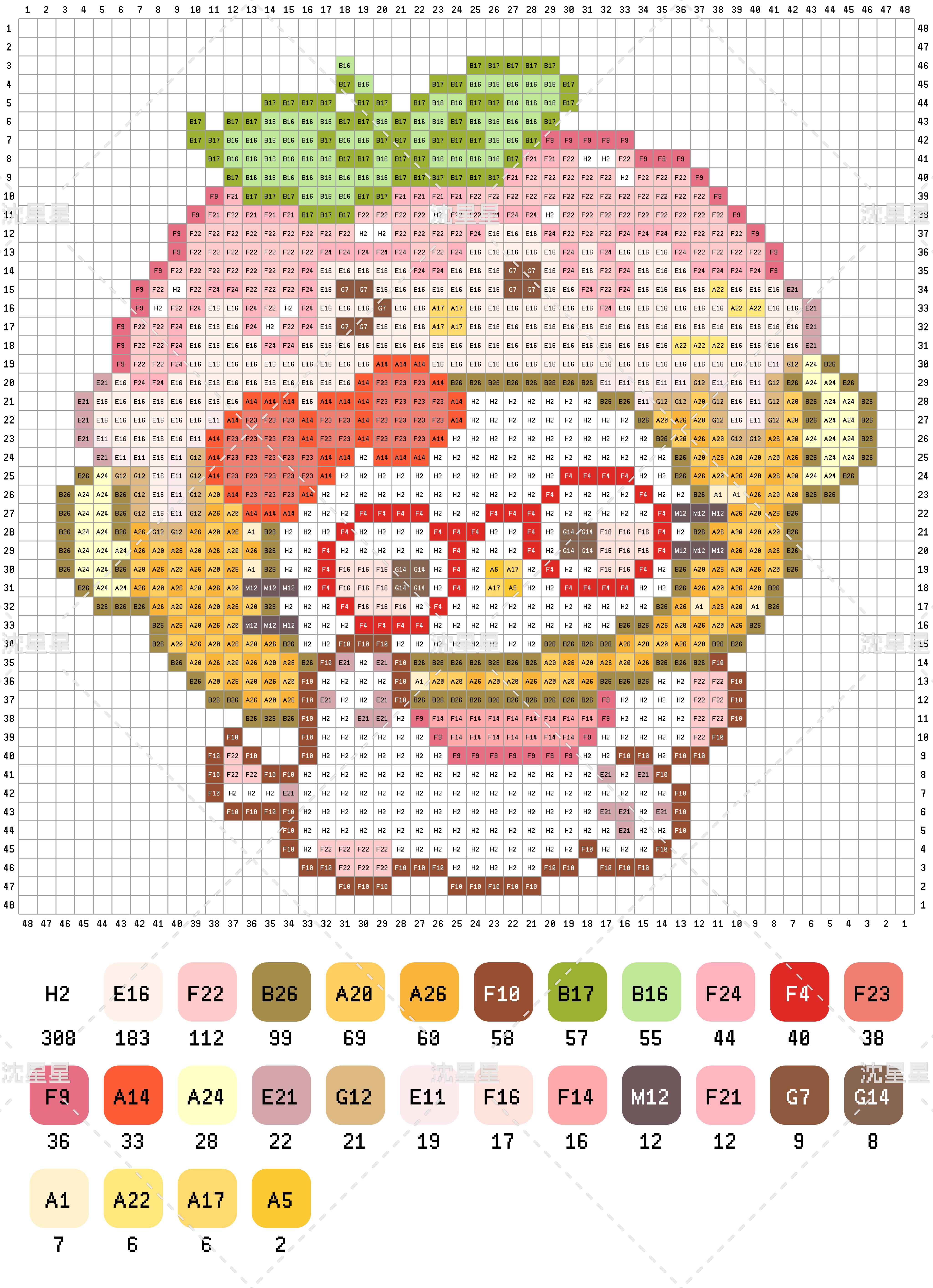 拼豆图纸 HelloKitty头套kitty_2