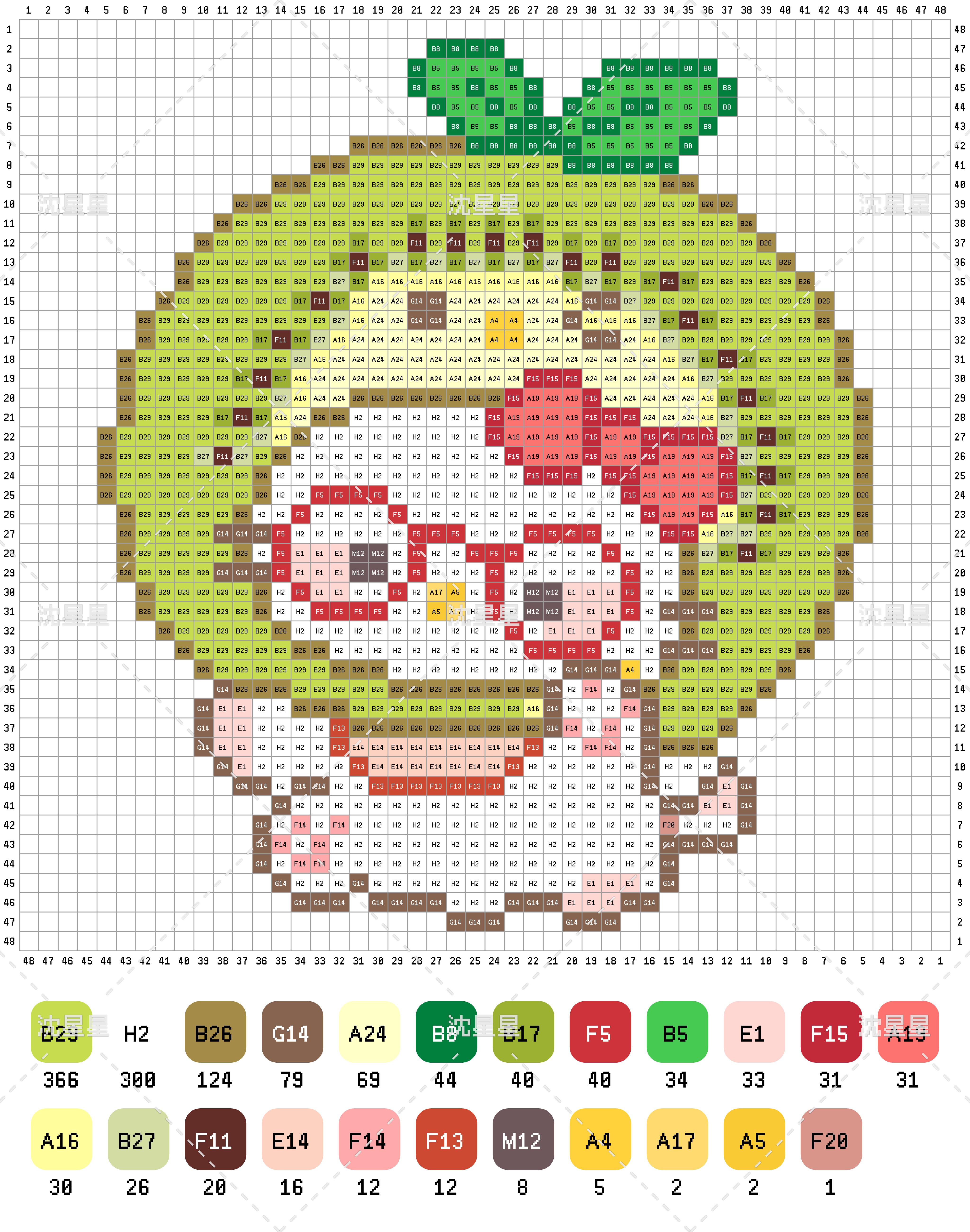 拼豆图纸 HelloKitty头套kitty_2
