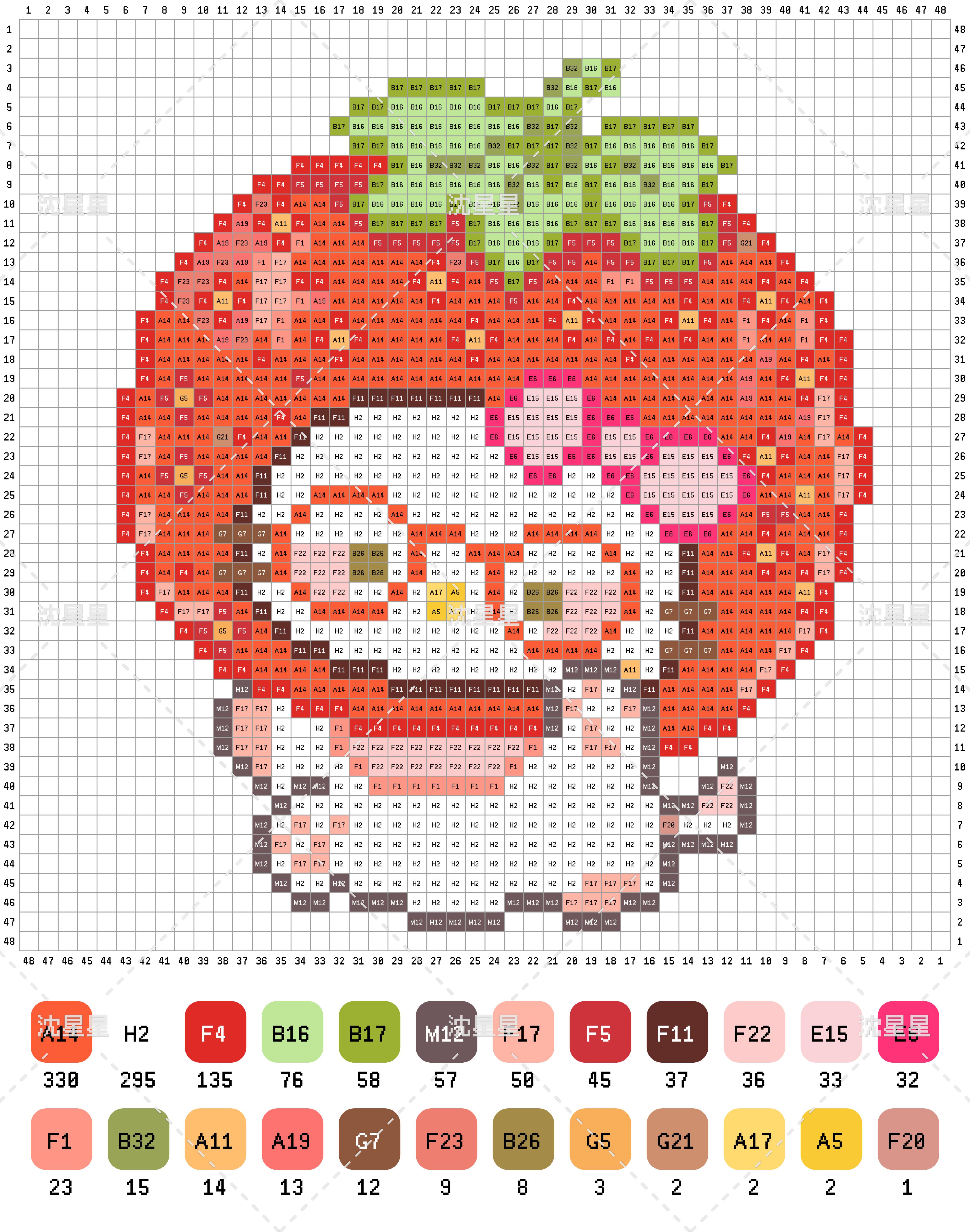 拼豆图纸 HelloKitty头套kitty_2