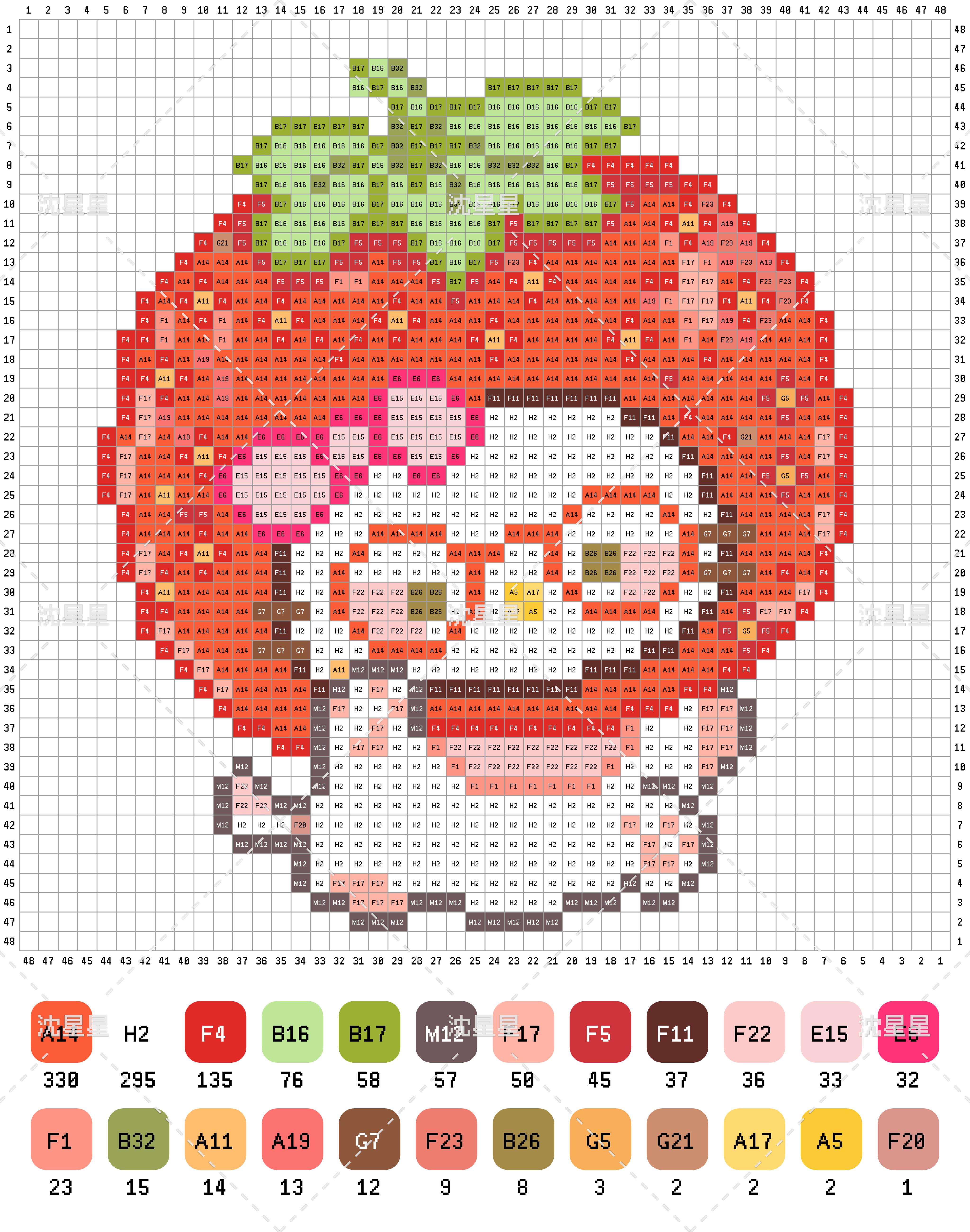 拼豆图纸 HelloKitty头套kitty_2