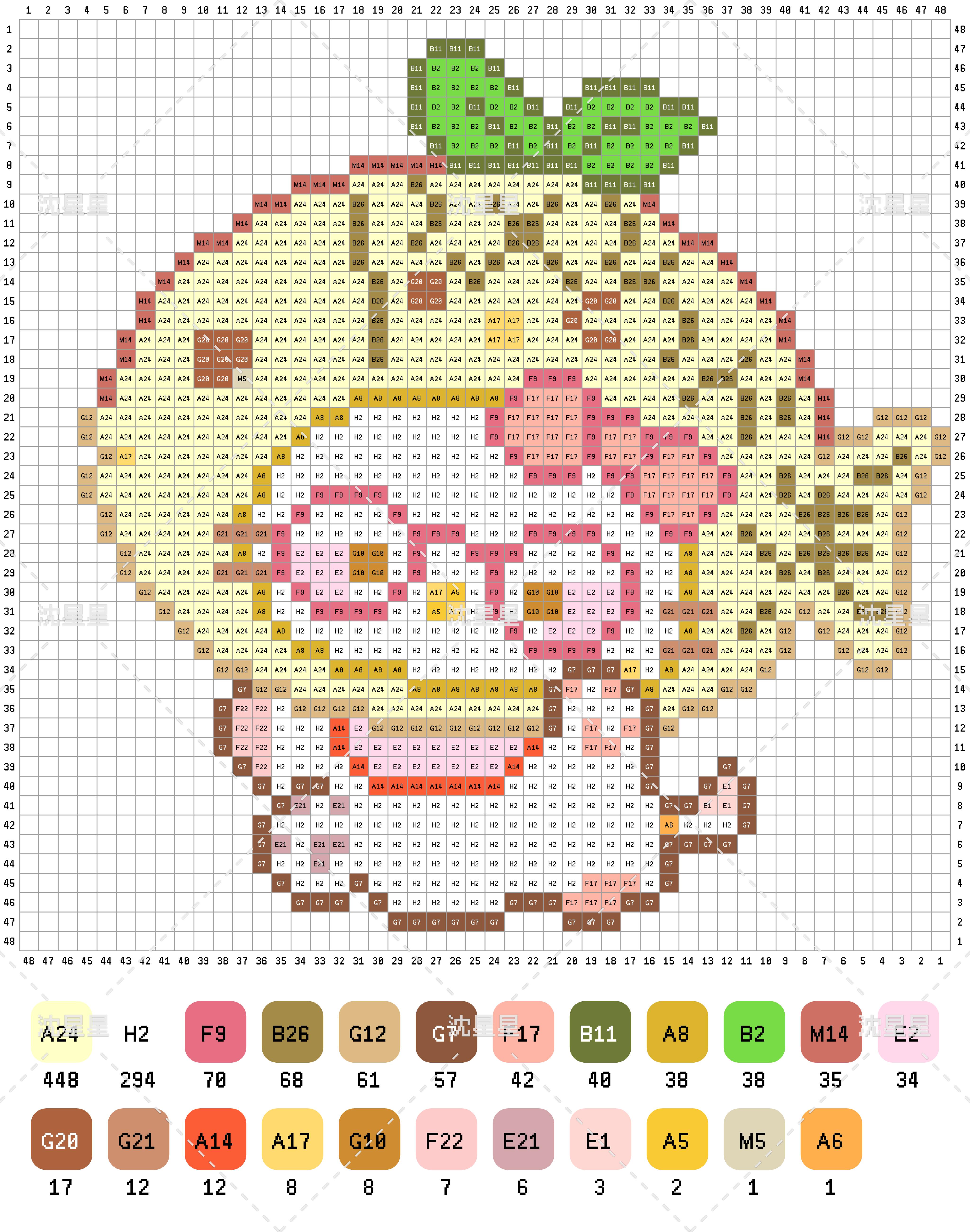 拼豆图纸 HelloKitty头套kitty_2