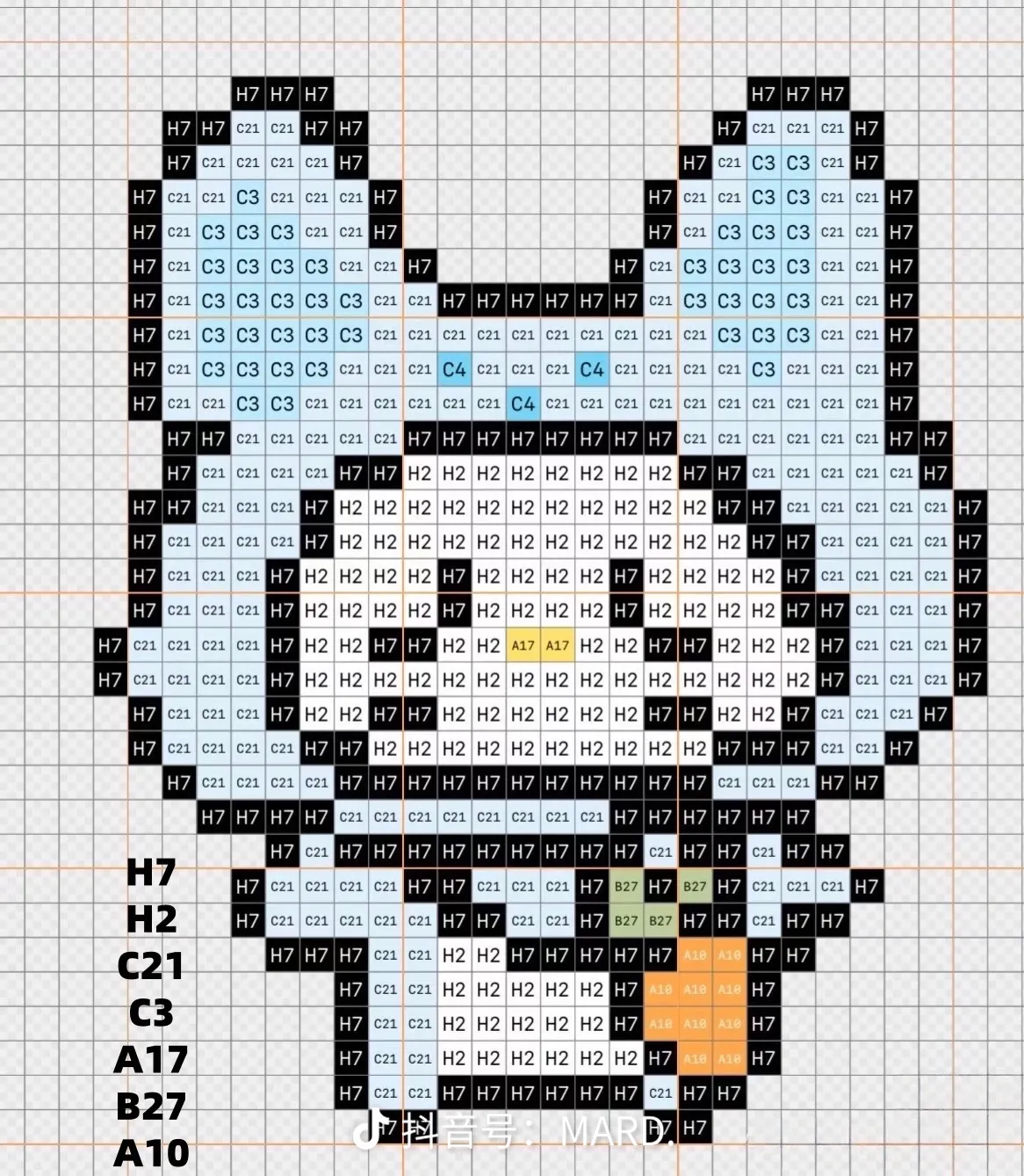 拼豆图纸 联名kitty