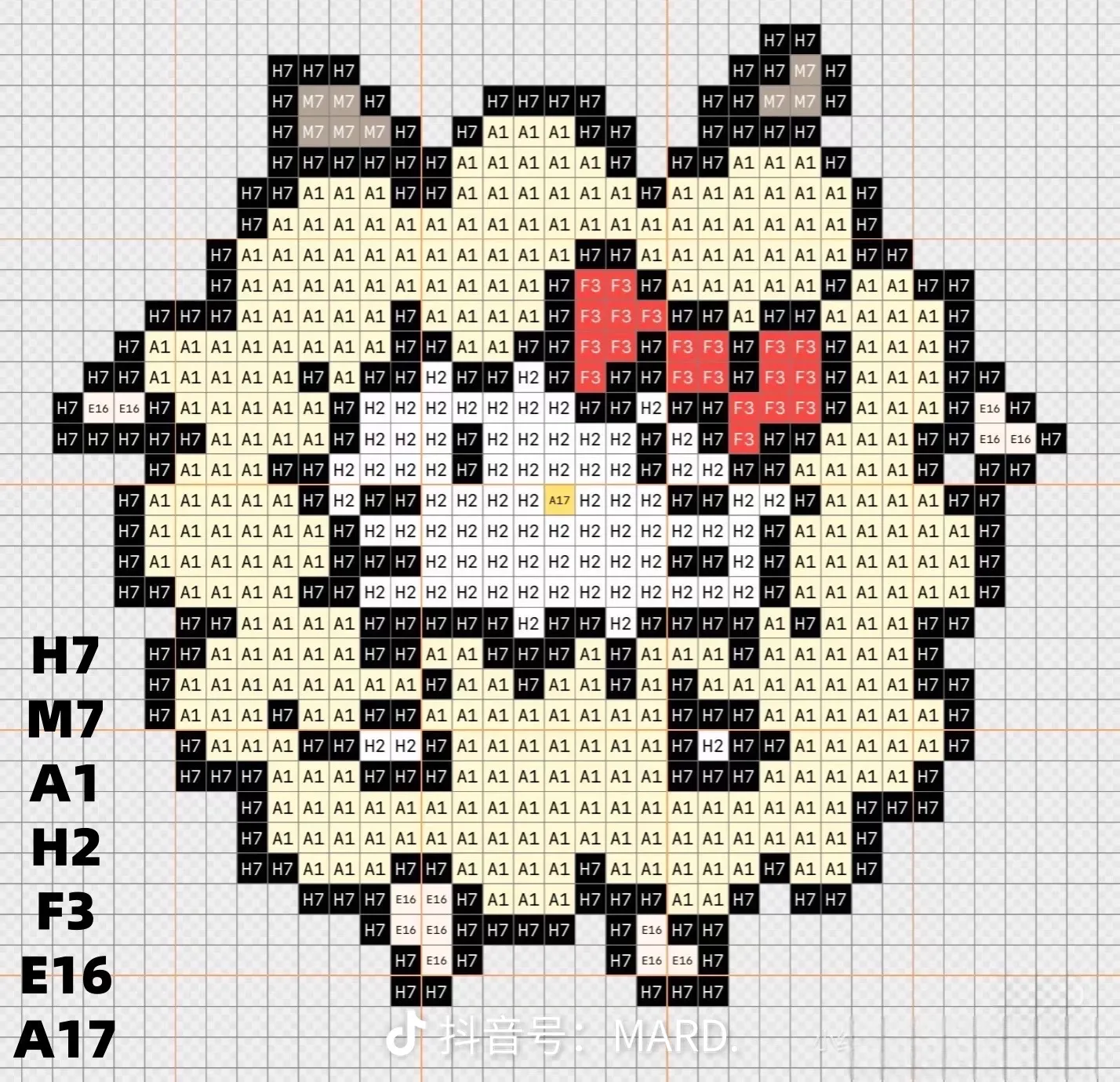 拼豆图纸 联名kitty