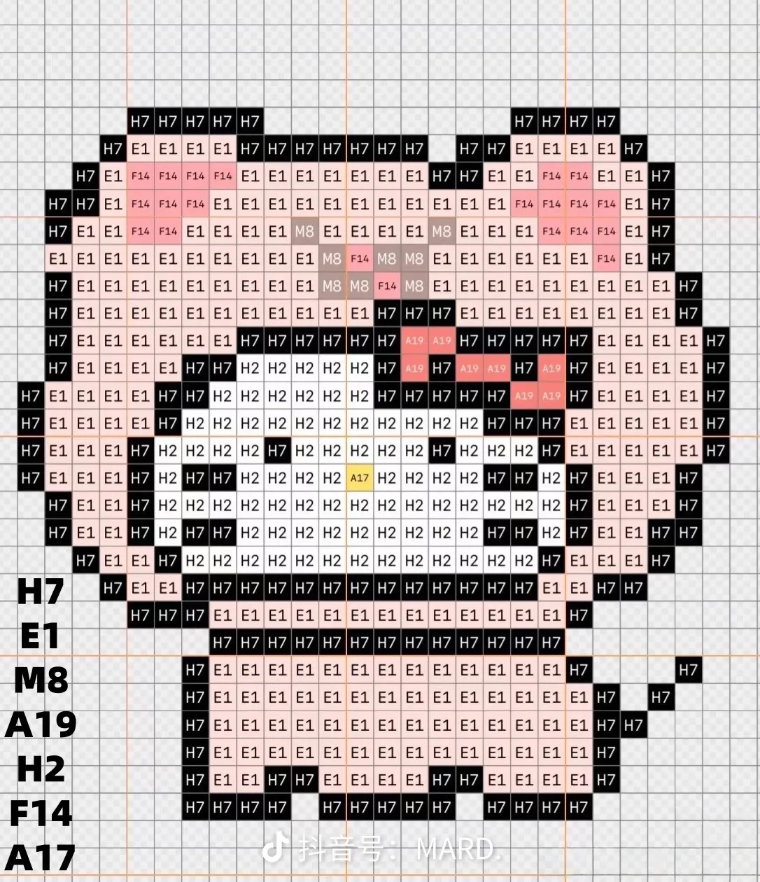 拼豆图纸 联名kitty
