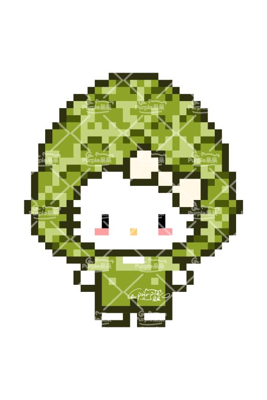 拼豆图纸 水果kitty