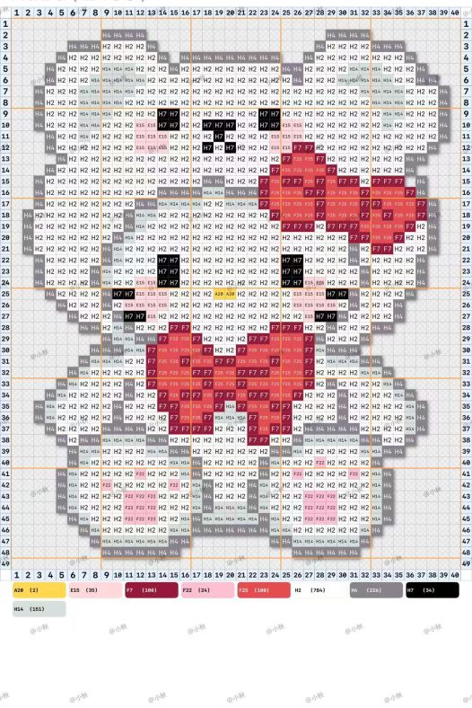 拼豆图纸 小熊玩偶kitty